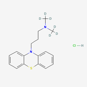 molecular formula C17H21ClN2S B587963 Promazine-d6 Hydrochloride CAS No. 1246819-33-9