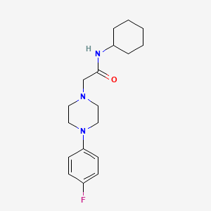 molecular formula C18H26FN3O B5879691 N-cyclohexyl-2-[4-(4-fluorophenyl)piperazin-1-yl]acetamide 