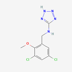 molecular formula C9H9Cl2N5O B5879697 N-[(3,5-dichloro-2-methoxyphenyl)methyl]-2H-tetrazol-5-amine CAS No. 861410-62-0