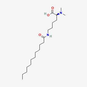 molecular formula C20H40N2O3 B587971 N2,N2-Dimethyl-N6-(1-oxododecyl)-L-lysine CAS No. 38079-57-1