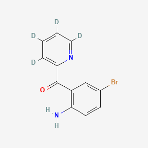 molecular formula C12H9BrN2O B587973 2-(2-Amino-5-bromobenzoyl)pyridine-d4 CAS No. 1246820-98-3
