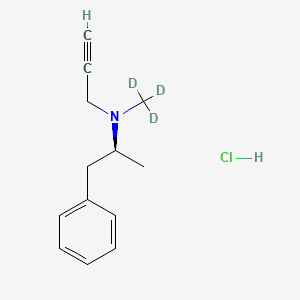 molecular formula C13H18ClN B587979 S-(+)-Deprenyl-d3 Hydrochloride CAS No. 1795787-02-8