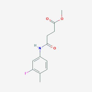 molecular formula C12H14INO3 B5879797 Methyl 4-(3-iodo-4-methylanilino)-4-oxobutanoate 