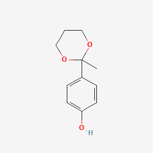 molecular formula C11H14O3 B587980 4-(2-Methyl-1,3-dioxan-2-yl)phenol CAS No. 153332-89-9