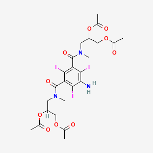 5-Amino-N,N'-bis[2,3-bis(acetyloxy)propyl]-2,4,6-triiodo-N,N'-dimethyl-1,3-benzenedicarboxamide