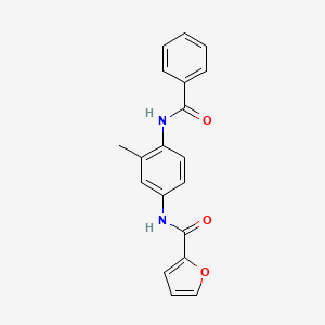 molecular formula C19H16N2O3 B5879886 N-(4-benzamido-3-methylphenyl)furan-2-carboxamide CAS No. 5746-26-9