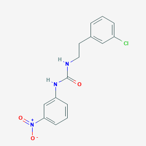 molecular formula C15H14ClN3O3 B5879905 1-[2-(3-Chlorophenyl)ethyl]-3-(3-nitrophenyl)urea 