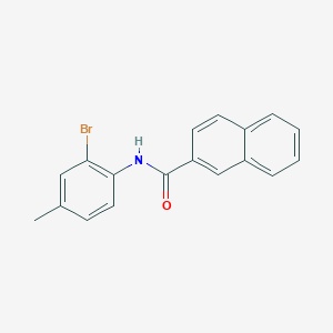 molecular formula C18H14BrNO B5879921 N-(2-bromo-4-methylphenyl)naphthalene-2-carboxamide 