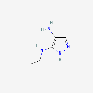 molecular formula C5H10N4 B587997 N3-Ethyl-1H-pyrazole-3,4-diamine CAS No. 155601-19-7