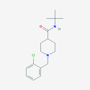 molecular formula C17H25ClN2O B5879971 N-tert-butyl-1-(2-chlorobenzyl)piperidine-4-carboxamide 