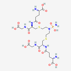 molecular formula C24H43N8O14PS2 B588001 Diglutathionyl Mustard Phosphoramide CAS No. 145784-68-5