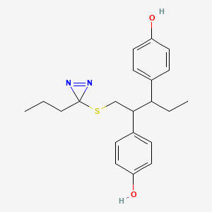 molecular formula C21H26N2O2S B588010 Hexestrol diazirine CAS No. 153145-01-8
