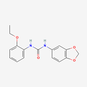 molecular formula C16H16N2O4 B5880119 N-(1,3-BENZODIOXOL-5-YL)-N'-(2-ETHOXYPHENYL)UREA 