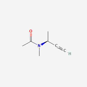 molecular formula C7H11NO B588013 N-[(2S)-but-3-yn-2-yl]-N-methylacetamide CAS No. 145679-21-6