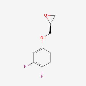 molecular formula C9H8F2O2 B588015 (S)-[(3,4-Difluorophenoxy)methyl]-oxirane CAS No. 144574-27-6