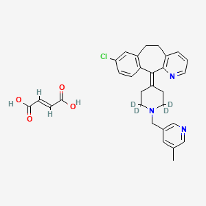 molecular formula C30H30ClN3O4 B588019 Rupatadine-d4Fumarate CAS No. 1795153-63-7