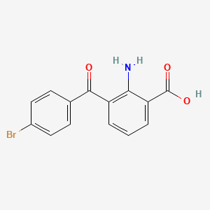 molecular formula C14H10BrNO3 B588025 2-Amino-3-(4-bromobenzoyl)benzoic Acid CAS No. 241496-82-2