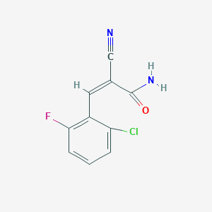 molecular formula C10H6ClFN2O B5880282 (2Z)-3-(2-chloro-6-fluorophenyl)-2-cyanoprop-2-enamide 