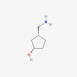 molecular formula C6H13NO B588037 (1S,3R)-3-Aminomethyl-cyclopentanol CAS No. 1201787-06-5