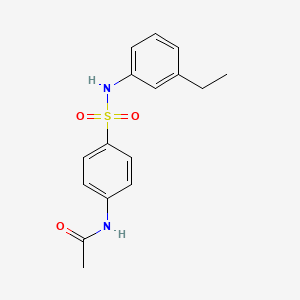 molecular formula C16H18N2O3S B5880395 N-{4-[(3-ethylphenyl)sulfamoyl]phenyl}acetamide 