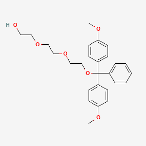 molecular formula C27H32O6 B588046 Ethanol, 2-[2-[2-[bis(4-methoxyphenyl)phenylmethoxy]ethoxy]ethoxy]- CAS No. 146669-11-6
