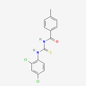 molecular formula C15H12Cl2N2OS B5880468 N-[(2,4-dichlorophenyl)carbamothioyl]-4-methylbenzamide 