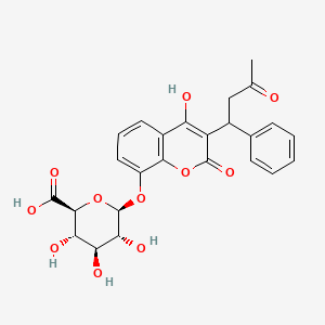 molecular formula C25H24O11 B588048 8-Hydroxy Warfarin |A-D-Glucuronide CAS No. 1007224-60-3