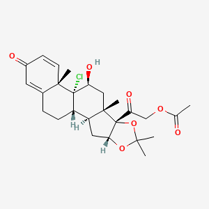 molecular formula C26H33ClO7 B588059 9-Chloro Triamcinolone Acetonide 21-Acetate CAS No. 10392-75-3