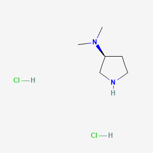 molecular formula C6H16Cl2N2 B588060 （S）-3-二甲氨基吡咯烷二盐酸盐 CAS No. 144043-20-9