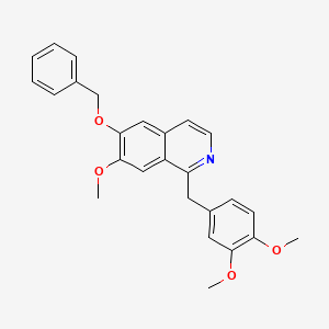 molecular formula C26H25NO4 B588061 6-Demethyl 6-O-Benzyl Papaverine CAS No. 18813-62-2