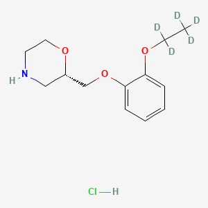molecular formula C13H20ClNO3 B588068 (S)-Viloxazine-d5 Hydrochloride CAS No. 1246816-39-6