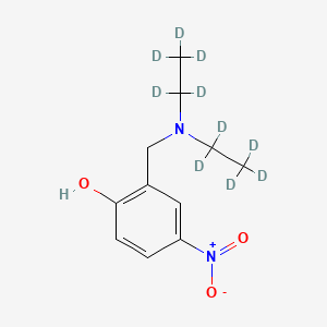 B588070 2-[(Diethylamino)methyl]-4-nitrophenol-d10 CAS No. 1246820-37-0