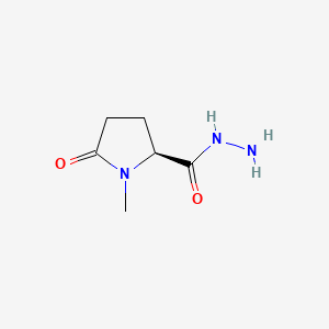 molecular formula C6H11N3O2 B588072 (S)-1-Methyl-5-oxopyrrolidine-2-carbohydrazide CAS No. 153440-30-3