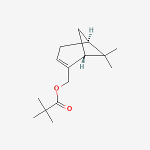 B588082 2,2-Dimethyl-propionic acid (1R,5S)-6,6-dimethyl-bicyclo[3.1.1]hept-2-EN-2-ylmethyl ester CAS No. 76163-95-6
