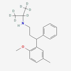 molecular formula C20H27NO B588083 rac Desisopropyl Tolterodine-d7 Methyl Ether CAS No. 1794768-30-1