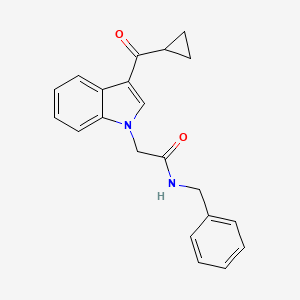 molecular formula C21H20N2O2 B5880904 N-BENZYL-2-(3-CYCLOPROPANECARBONYL-1H-INDOL-1-YL)ACETAMIDE 