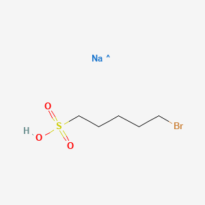 molecular formula C5H11BrNaO3S B588103 5-Bromo-1-pentanesulfonic Acid Sodium Salt CAS No. 55788-45-9