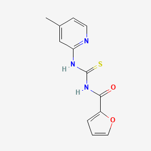molecular formula C12H11N3O2S B5881112 N-[(4-methylpyridin-2-yl)carbamothioyl]furan-2-carboxamide 