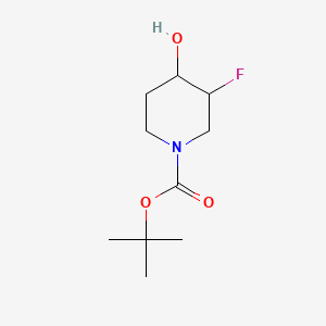 molecular formula C10H18FNO3 B588112 Tert-butyl 3-fluoro-4-hydroxypiperidine-1-carboxylate CAS No. 373604-28-5