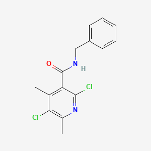 molecular formula C15H14Cl2N2O B5881128 N-benzyl-2,5-dichloro-4,6-dimethylpyridine-3-carboxamide 