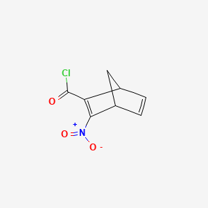 molecular formula C8H6ClNO3 B588117 3-Nitrobicyclo[2.2.1]hepta-2,5-diene-2-carbonyl chloride CAS No. 148054-43-7