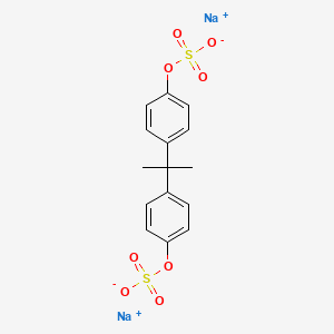 molecular formula C15H14Na2O8S2 B588118 Bisphenol A Bissulfate Disodium Salt CAS No. 10040-44-5