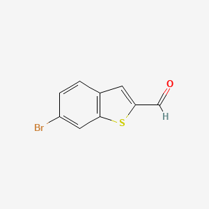 molecular formula C9H5BrOS B588119 6-Bromobenzo[b]thiophene-2-carbaldehyde CAS No. 19075-45-7