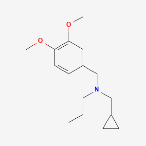 molecular formula C16H25NO2 B5881201 N-(cyclopropylmethyl)-N-[(3,4-dimethoxyphenyl)methyl]propan-1-amine 