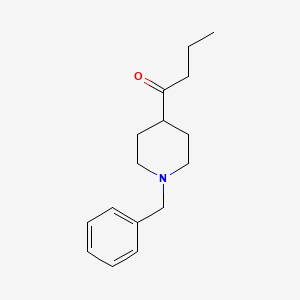 molecular formula C16H23NO B5881206 1-(1-Benzylpiperidin-4-yl)butan-1-one 