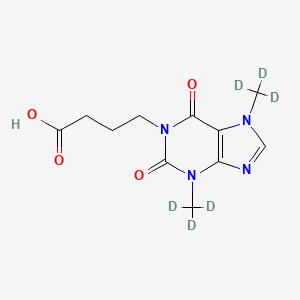 1-(3-Carboxypropyl)-3,7-dimethylxanthine-d6