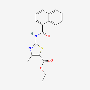 molecular formula C18H16N2O3S B5881248 Ethyl 4-methyl-2-(naphthalene-1-amido)-1,3-thiazole-5-carboxylate 