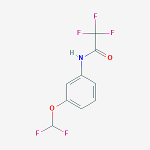 molecular formula C9H6F5NO2 B5881304 n-(3-(Difluoromethoxy)phenyl)-2,2,2-trifluoroacetamide 