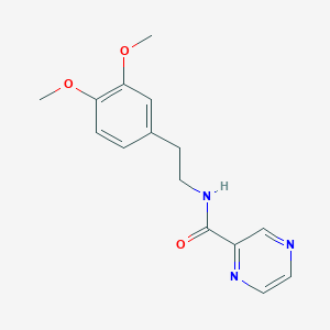molecular formula C15H17N3O3 B5881309 N-[2-(3,4-dimethoxyphenyl)ethyl]pyrazine-2-carboxamide 