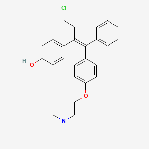 4-[(1Z)-4-Chloro-1-{4-[2-(dimethylamino)ethoxy]phenyl}-1-phenylbut-1-en-2-yl]phenol